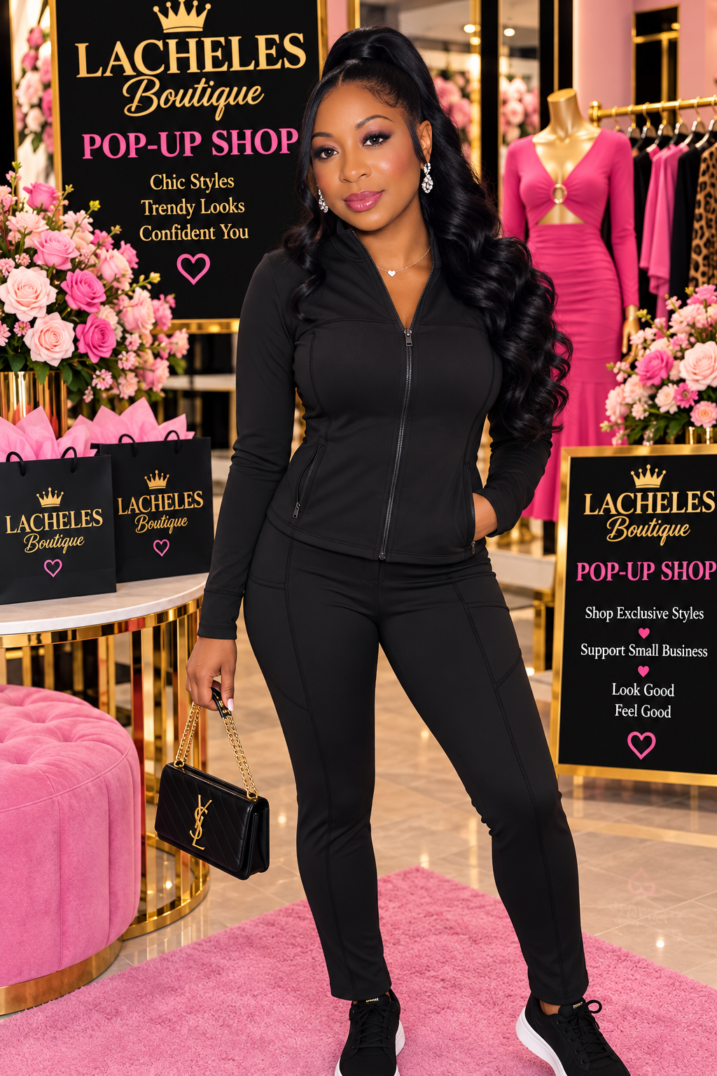 Athletic Workout Lounge Zip Up Jacket And Pant Set